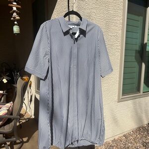 Chicos Bungee Dress In Blue Stripe (Sz 2)